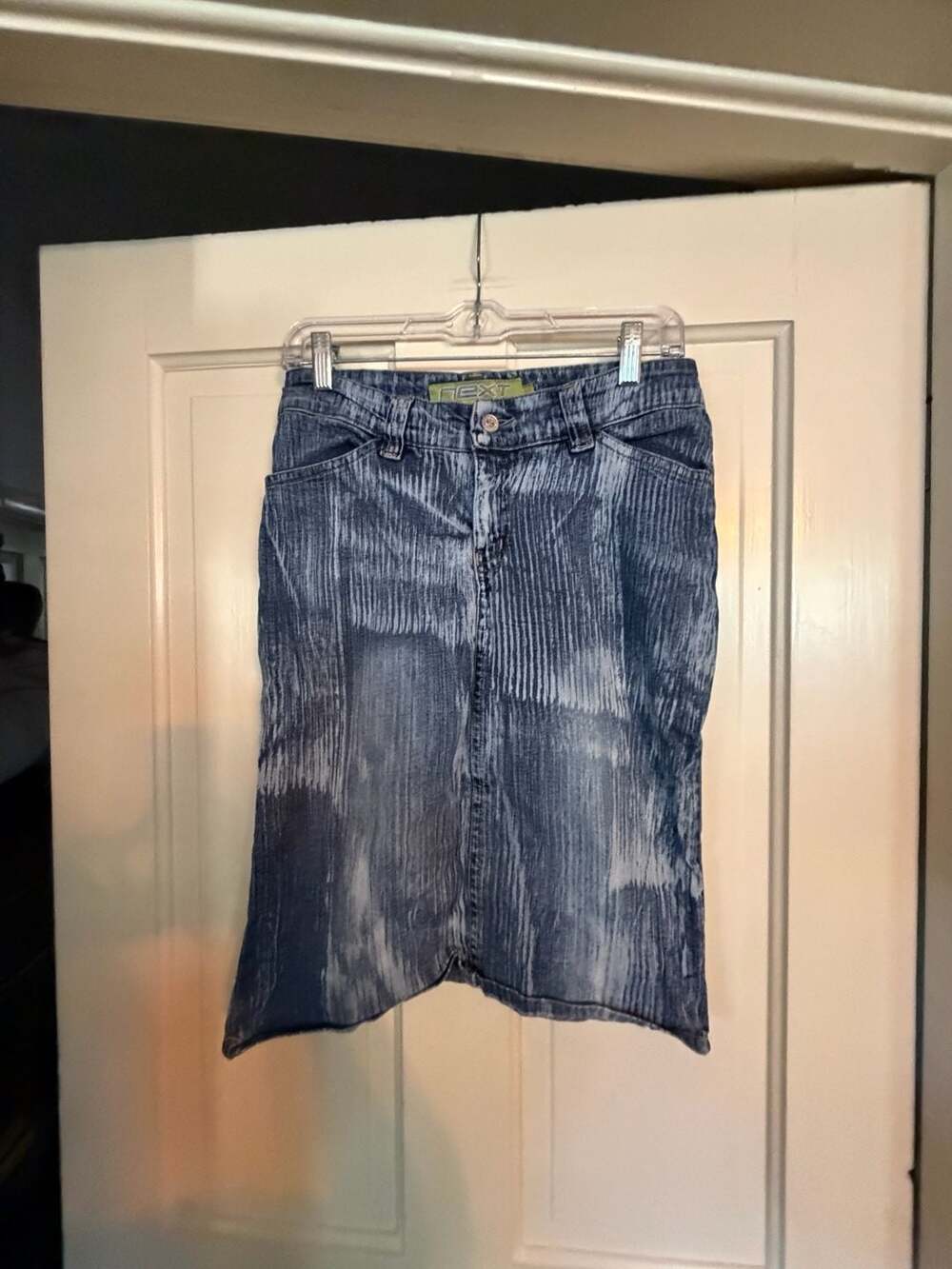 Next Originals Acid Wash Denim Skirt Size 30